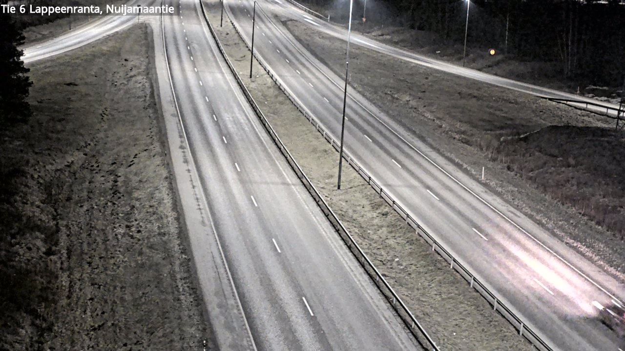 Weather Camera Image Road 6 Lappeenranta, Nuijamaantie, Lappeenranta, Etelä-Karjala