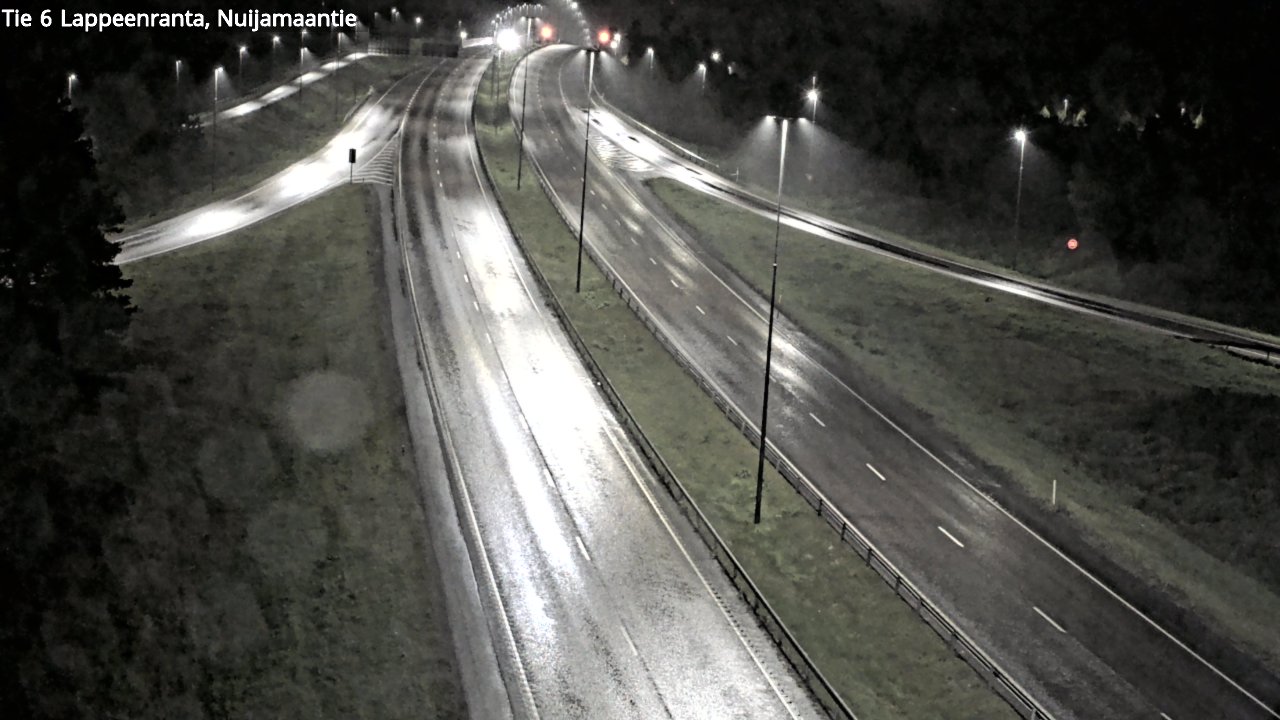 Weather Camera Image Road 6 Lappeenranta, Nuijamaantie, Lappeenranta, Etelä-Karjala