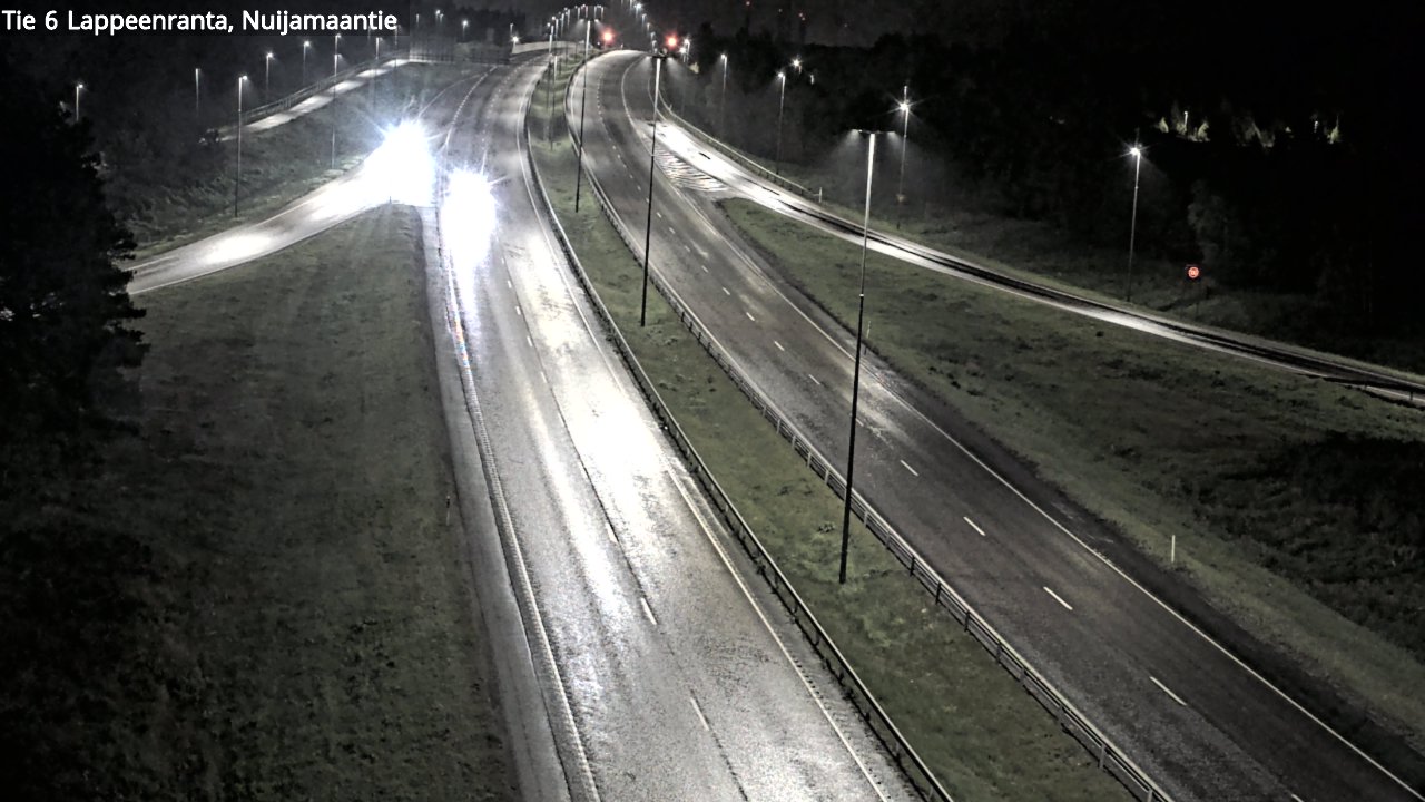 Weather Camera Image Road 6 Lappeenranta, Nuijamaantie, Lappeenranta, Etelä-Karjala
