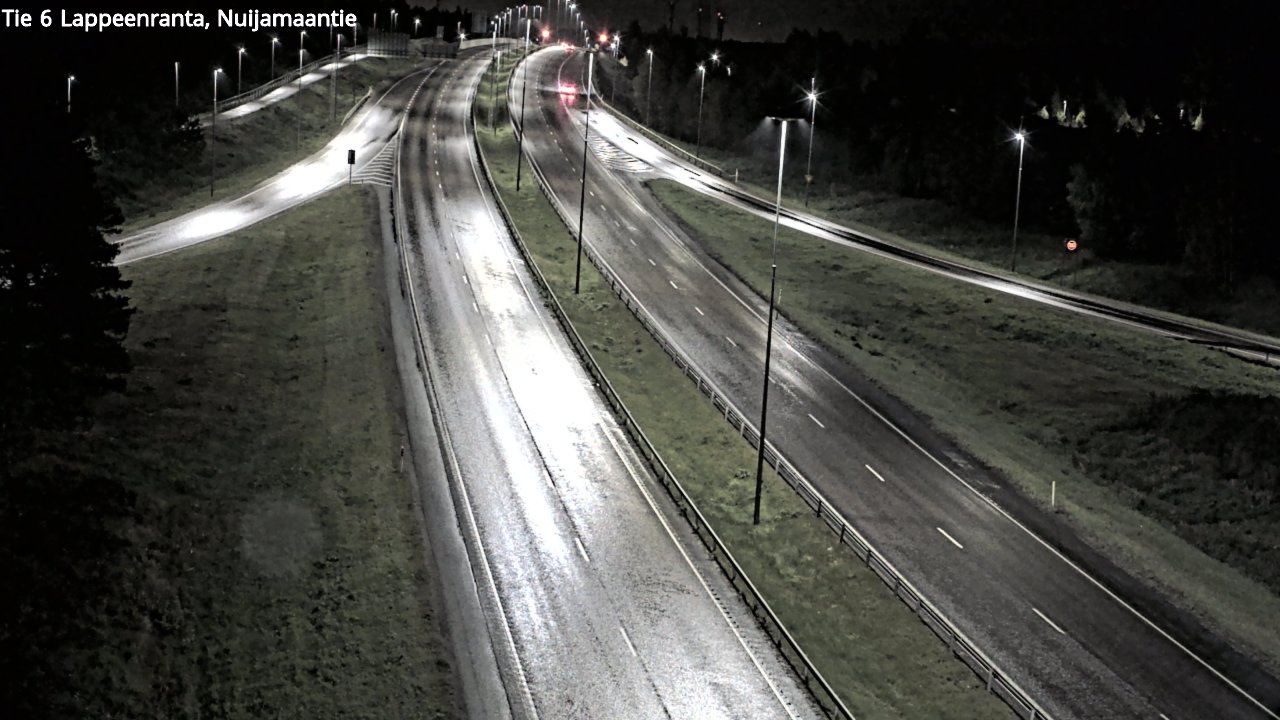 Weather Camera Image Road 6 Lappeenranta, Nuijamaantie, Lappeenranta, Etelä-Karjala