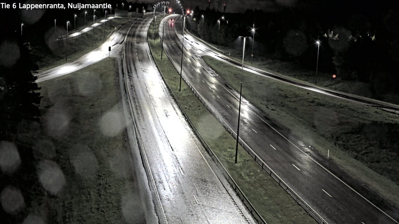 Weather Camera Image Road 6 Lappeenranta, Nuijamaantie, Lappeenranta, Etelä-Karjala
