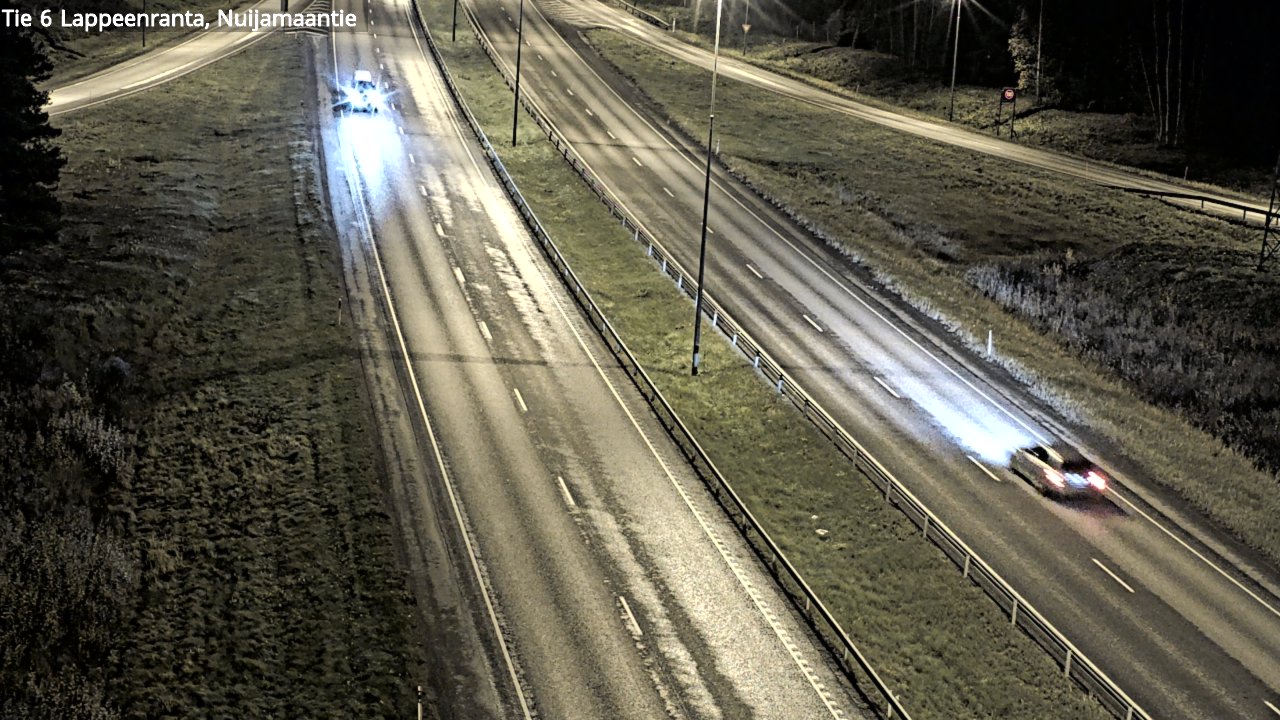 Weather Camera Image Väg 6 Villmanstrand, Nuijamaantie, Lappeenranta, Etelä-Karjala