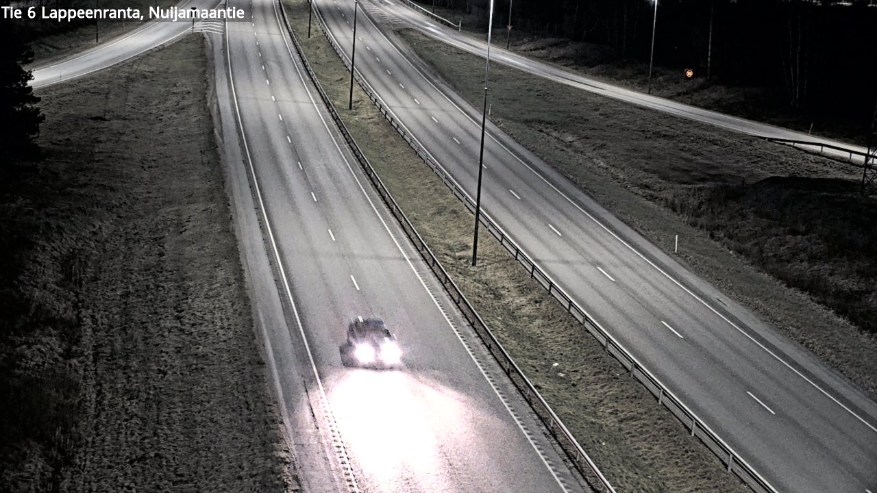 Weather Camera Image Road 6 Lappeenranta, Nuijamaantie, Lappeenranta, Etelä-Karjala