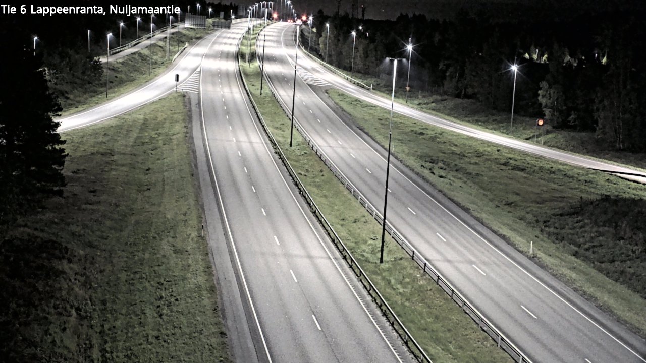 Weather Camera Image Road 6 Lappeenranta, Nuijamaantie, Lappeenranta, Etelä-Karjala
