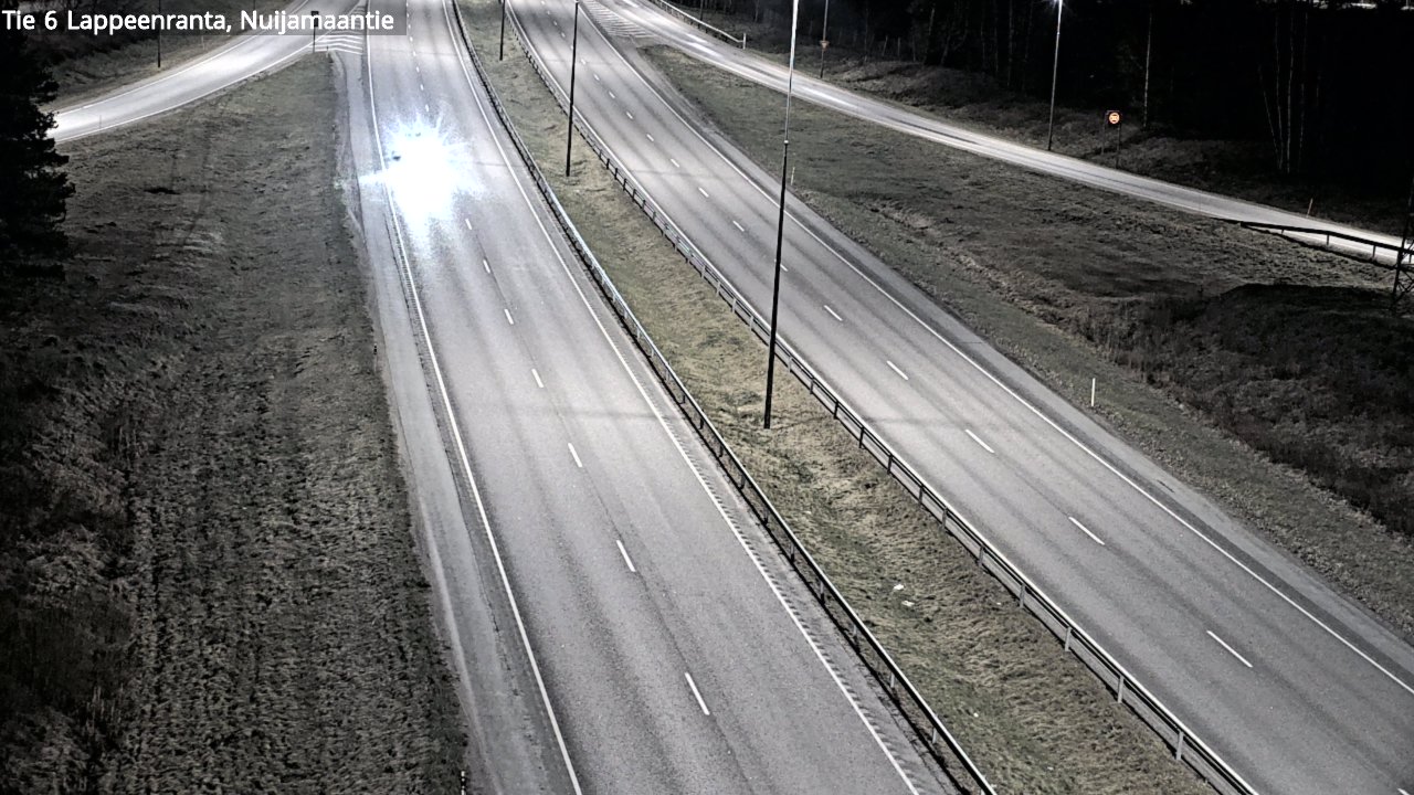 Weather Camera Image Road 6 Lappeenranta, Nuijamaantie, Lappeenranta, Etelä-Karjala