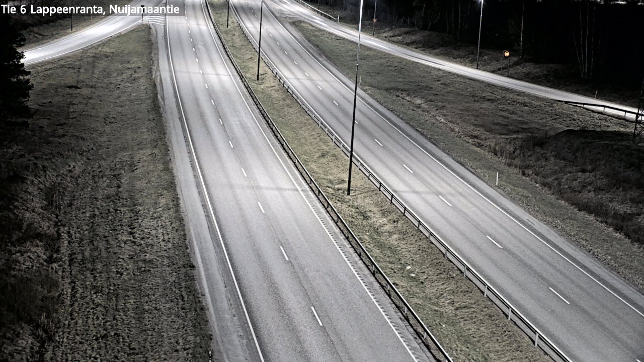 Weather Camera Image Road 6 Lappeenranta, Nuijamaantie, Lappeenranta, Etelä-Karjala