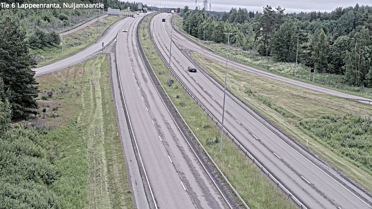 Weather Camera Image Road 6 Lappeenranta, Nuijamaantie, Lappeenranta, Etelä-Karjala