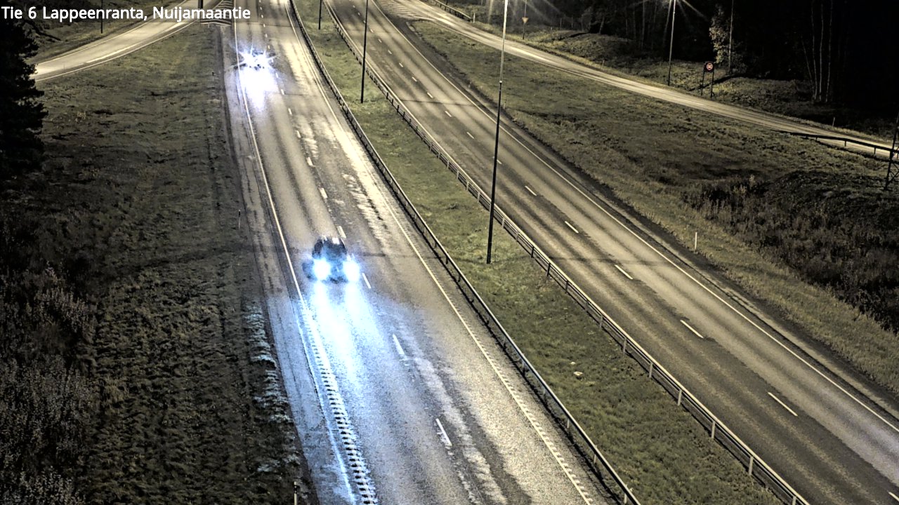 Weather Camera Image Väg 6 Villmanstrand, Nuijamaantie, Lappeenranta, Etelä-Karjala