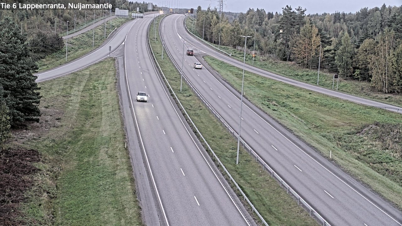 Weather Camera Image Road 6 Lappeenranta, Nuijamaantie, Lappeenranta, Etelä-Karjala