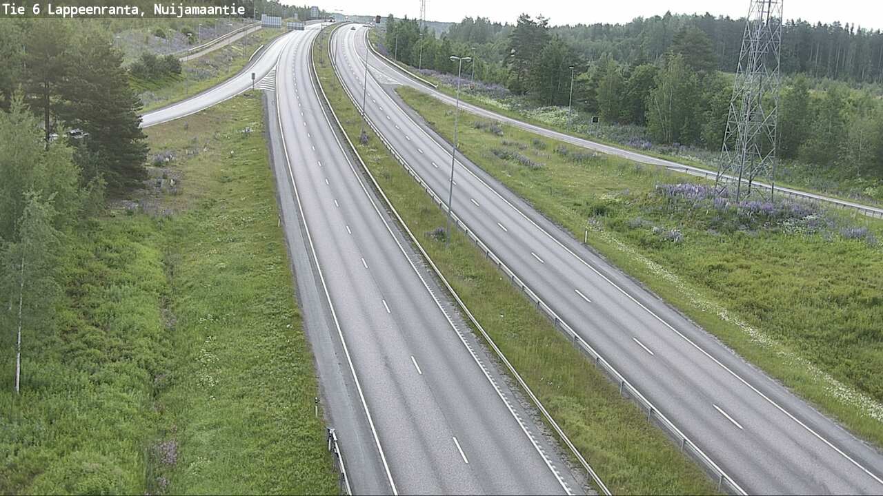 Weather Camera Image Road 6 Lappeenranta, Nuijamaantie, Lappeenranta, Etelä-Karjala