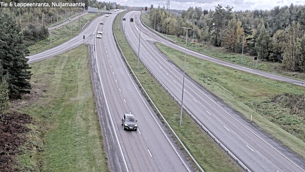 Weather Camera Image Road 6 Lappeenranta, Nuijamaantie, Lappeenranta, Etelä-Karjala