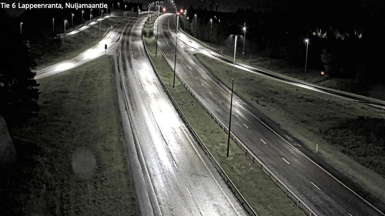 Weather Camera Image Road 6 Lappeenranta, Nuijamaantie, Lappeenranta, Etelä-Karjala