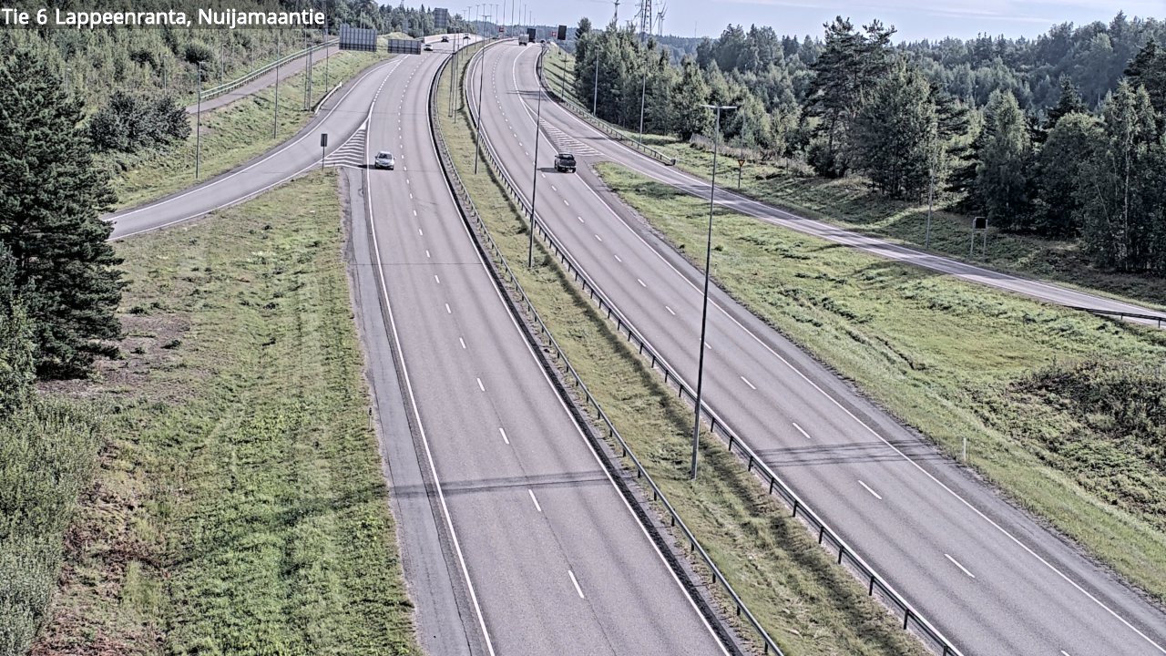 Weather Camera Image Road 6 Lappeenranta, Nuijamaantie, Lappeenranta, Etelä-Karjala