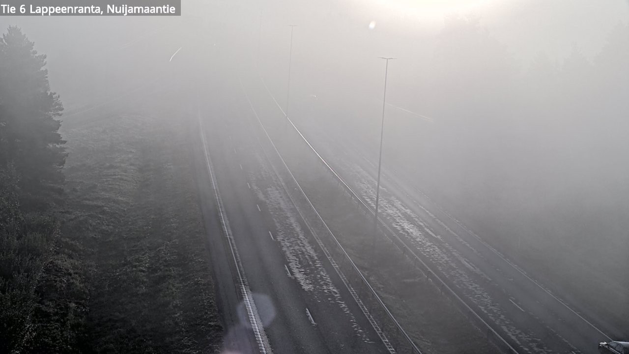 Weather Camera Image Road 6 Lappeenranta, Nuijamaantie, Lappeenranta, Etelä-Karjala