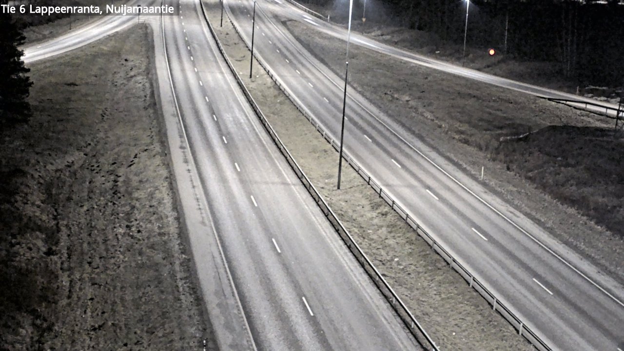 Weather Camera Image Väg 6 Villmanstrand, Nuijamaantie, Lappeenranta, Etelä-Karjala