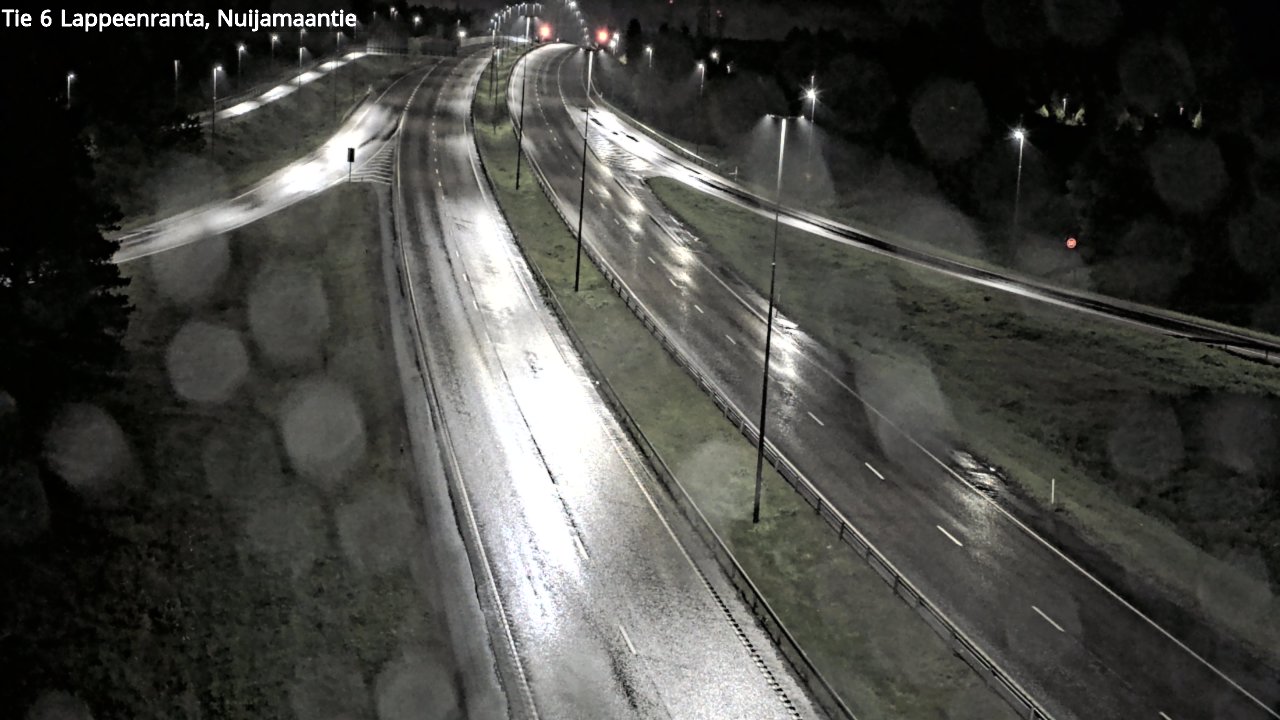 Weather Camera Image Road 6 Lappeenranta, Nuijamaantie, Lappeenranta, Etelä-Karjala