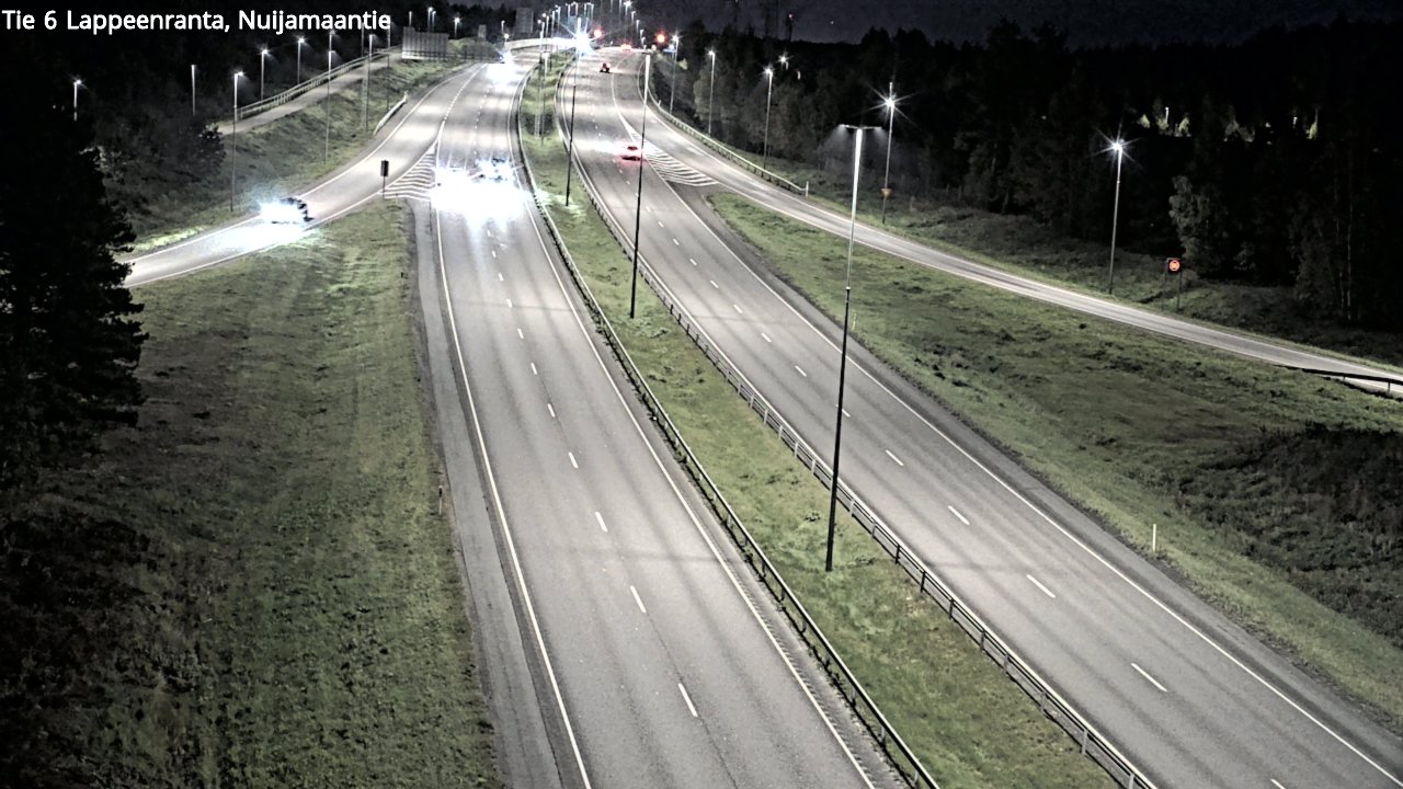 Weather Camera Image Road 6 Lappeenranta, Nuijamaantie, Lappeenranta, Etelä-Karjala