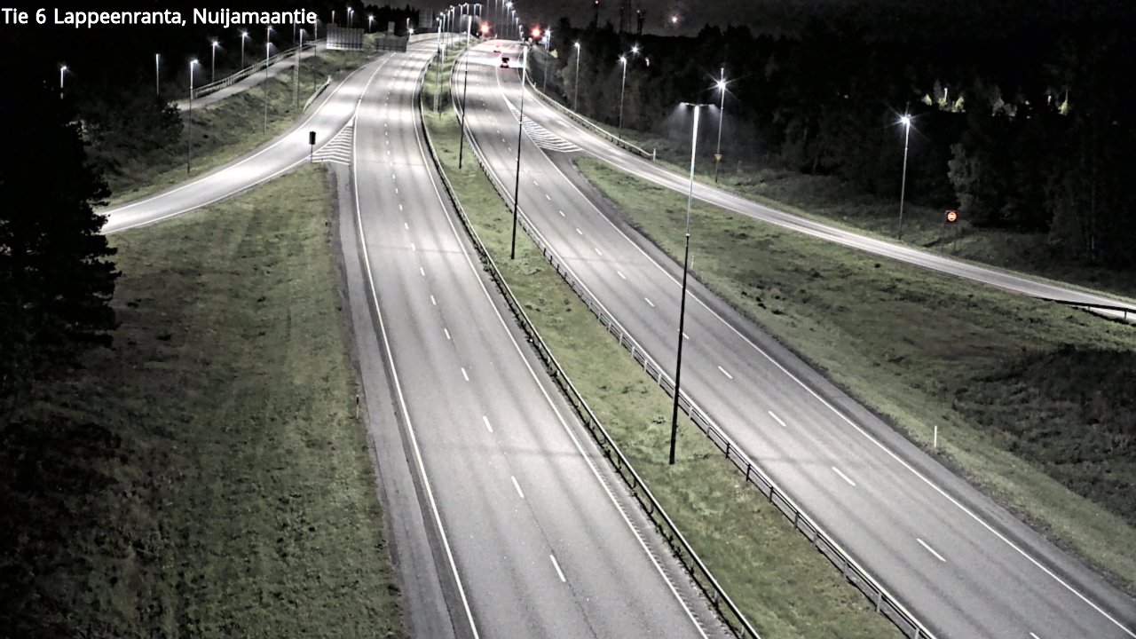 Weather Camera Image Road 6 Lappeenranta, Nuijamaantie, Lappeenranta, Etelä-Karjala