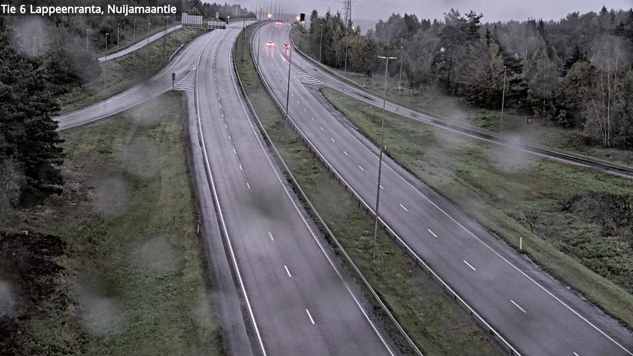 Weather Camera Image Road 6 Lappeenranta, Nuijamaantie, Lappeenranta, Etelä-Karjala