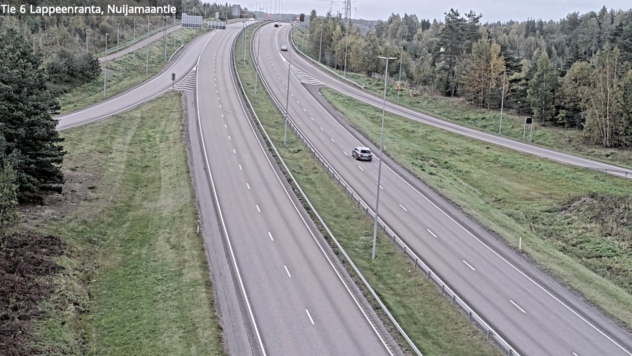 Weather Camera Image Road 6 Lappeenranta, Nuijamaantie, Lappeenranta, Etelä-Karjala