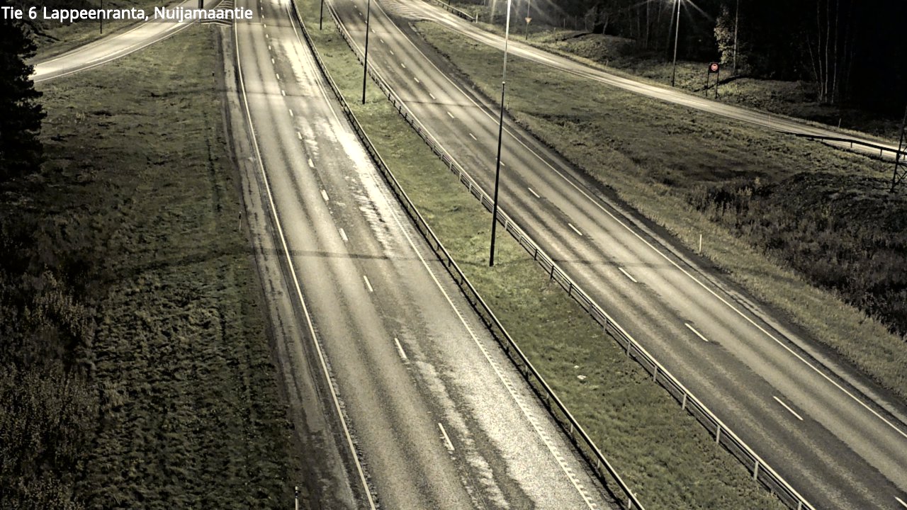 Weather Camera Image Väg 6 Villmanstrand, Nuijamaantie, Lappeenranta, Etelä-Karjala