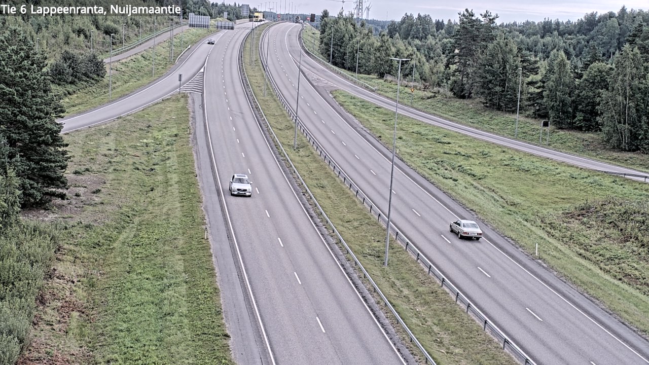 Weather Camera Image Road 6 Lappeenranta, Nuijamaantie, Lappeenranta, Etelä-Karjala