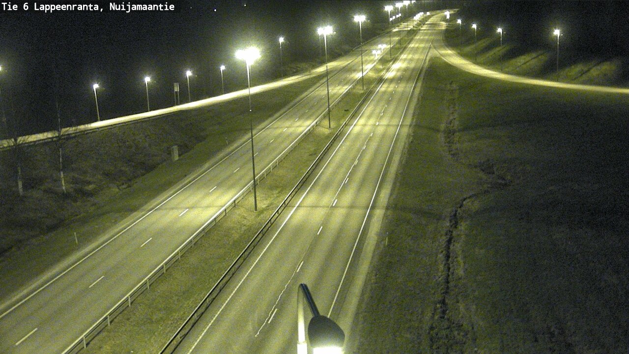 Weather Camera Image Road 6 Lappeenranta, Nuijamaantie, Lappeenranta, Etelä-Karjala