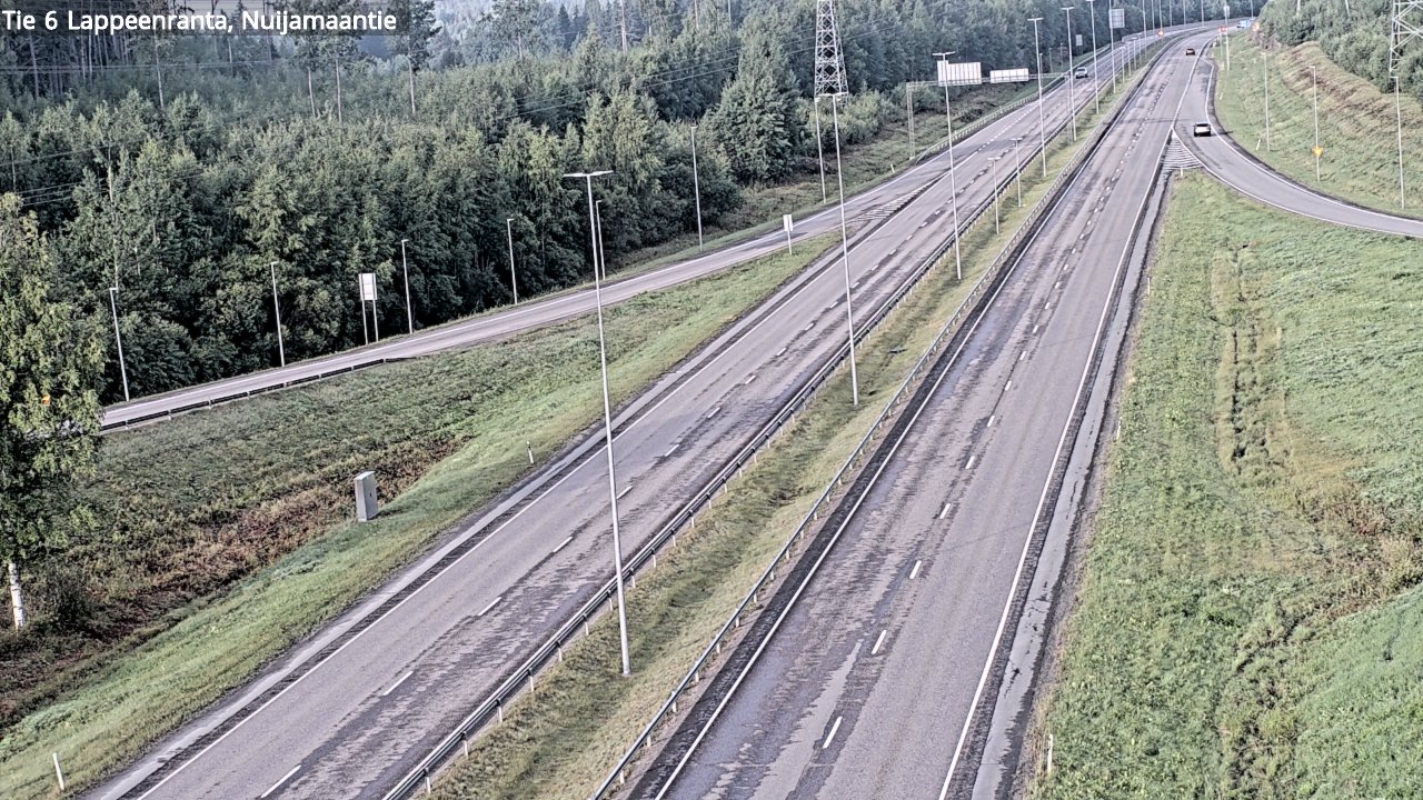 Weather Camera Image Road 6 Lappeenranta, Nuijamaantie, Lappeenranta, Etelä-Karjala