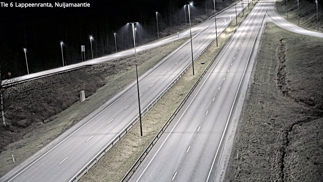 Weather Camera Image Road 6 Lappeenranta, Nuijamaantie, Lappeenranta, Etelä-Karjala