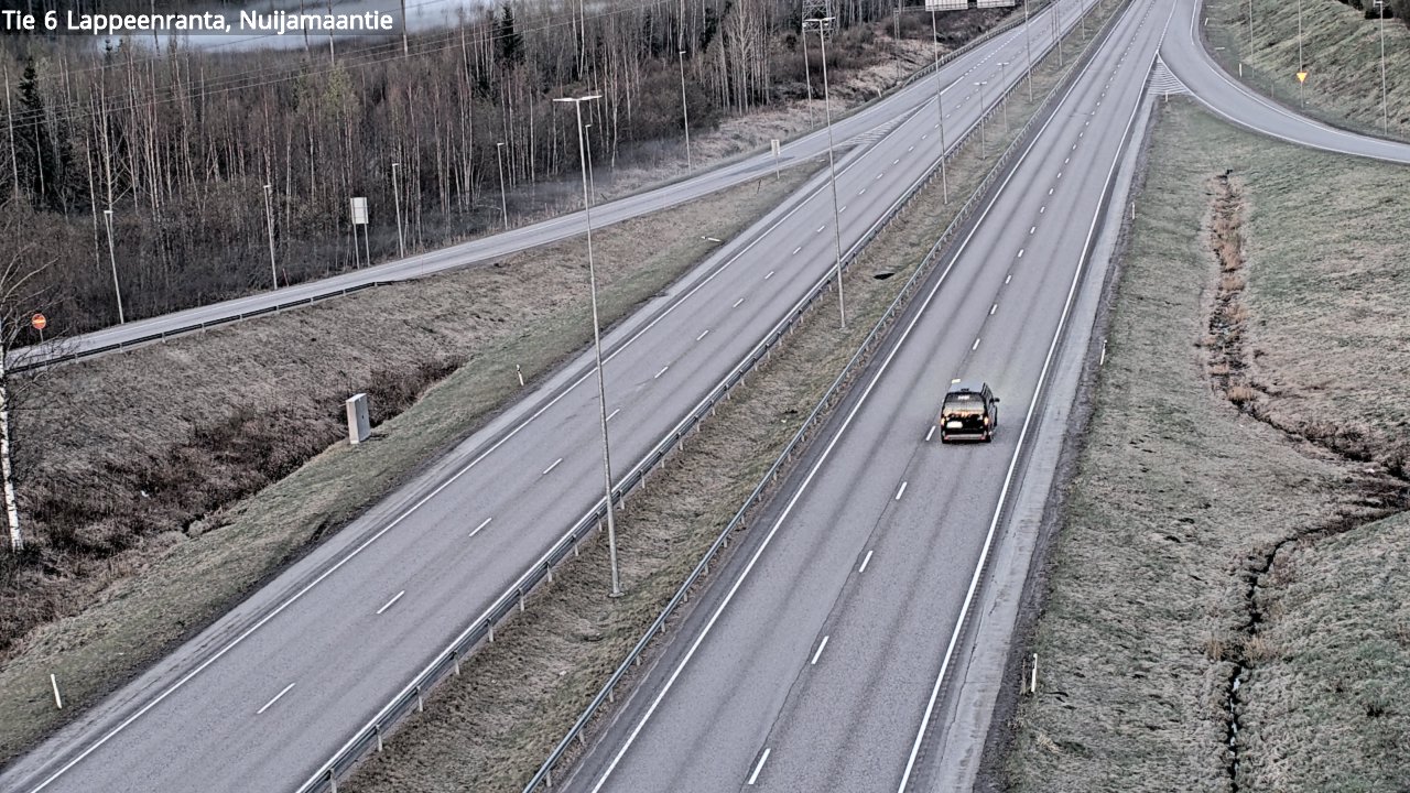 Weather Camera Image Road 6 Lappeenranta, Nuijamaantie, Lappeenranta, Etelä-Karjala