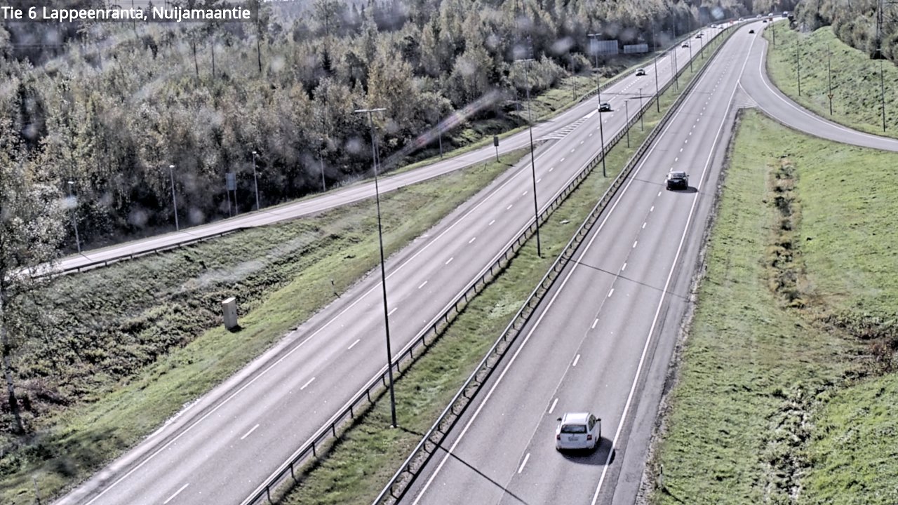 Weather Camera Image Road 6 Lappeenranta, Nuijamaantie, Lappeenranta, Etelä-Karjala