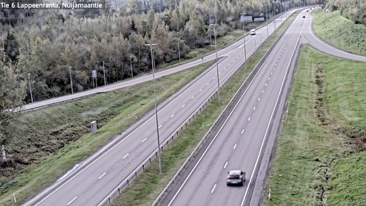 Weather Camera Image Road 6 Lappeenranta, Nuijamaantie, Lappeenranta, Etelä-Karjala