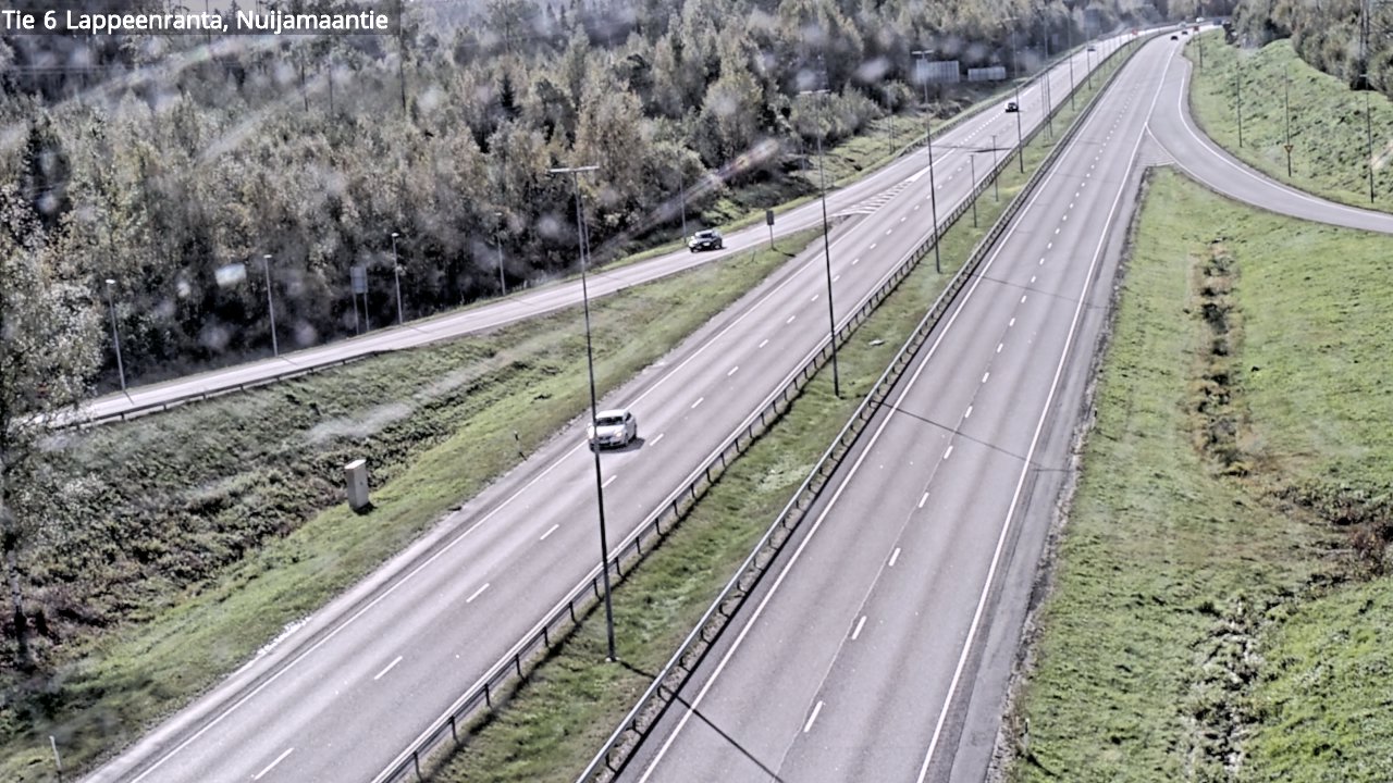 Weather Camera Image Road 6 Lappeenranta, Nuijamaantie, Lappeenranta, Etelä-Karjala