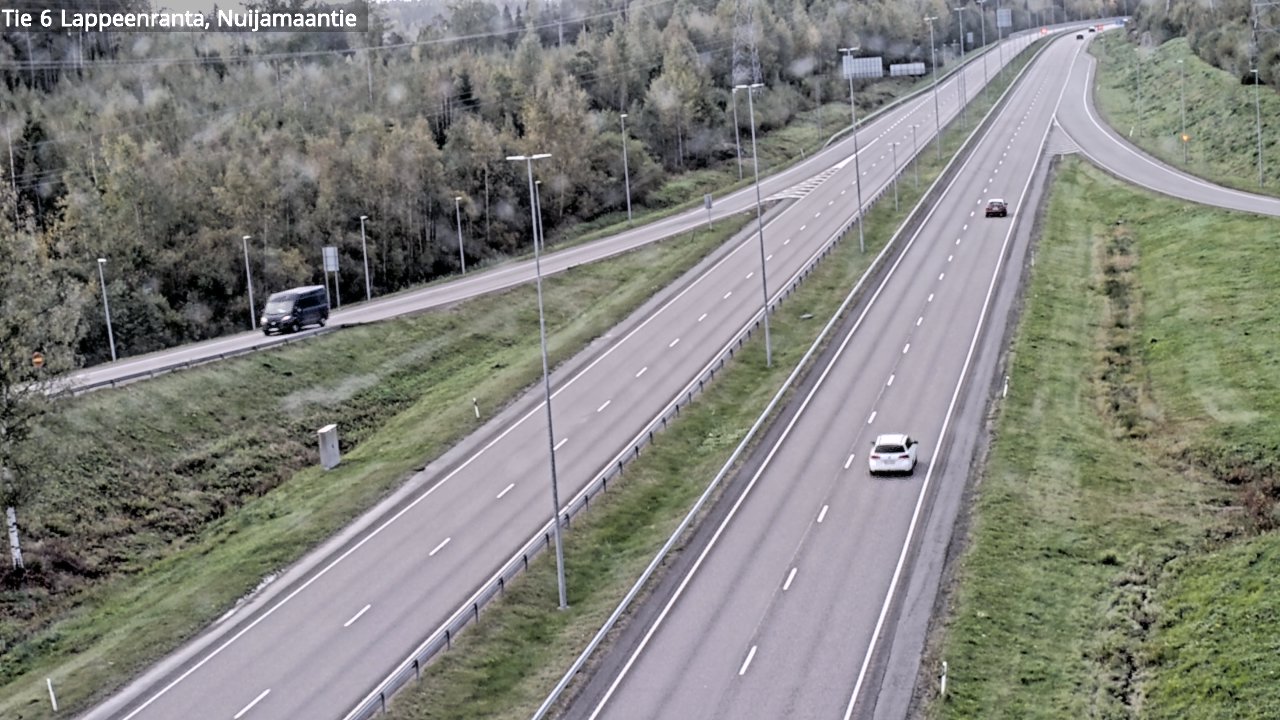 Weather Camera Image Road 6 Lappeenranta, Nuijamaantie, Lappeenranta, Etelä-Karjala