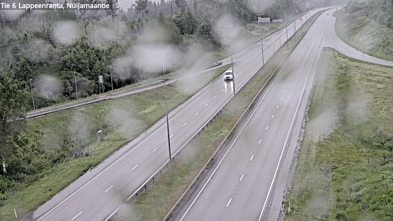 Weather Camera Image Road 6 Lappeenranta, Nuijamaantie, Lappeenranta, Etelä-Karjala