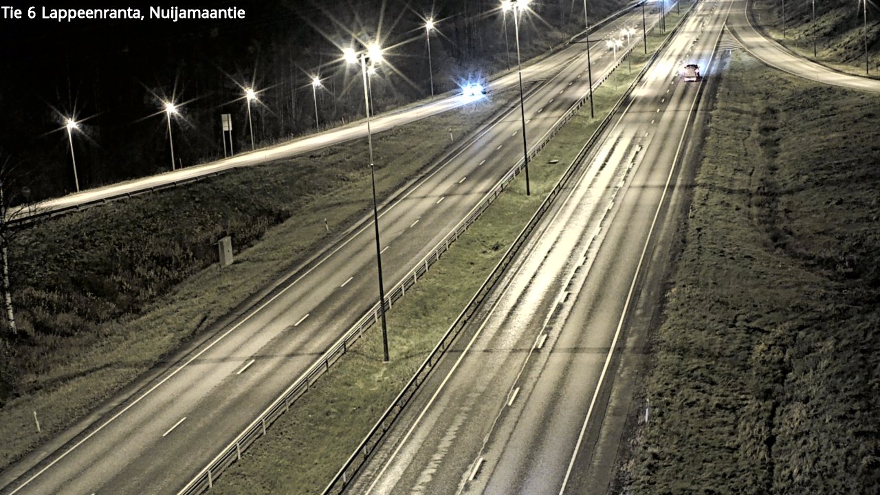 Weather Camera Image Väg 6 Villmanstrand, Nuijamaantie, Lappeenranta, Etelä-Karjala