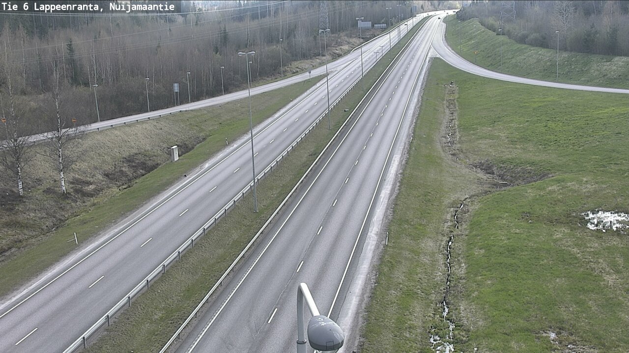 Weather Camera Image Road 6 Lappeenranta, Nuijamaantie, Lappeenranta, Etelä-Karjala