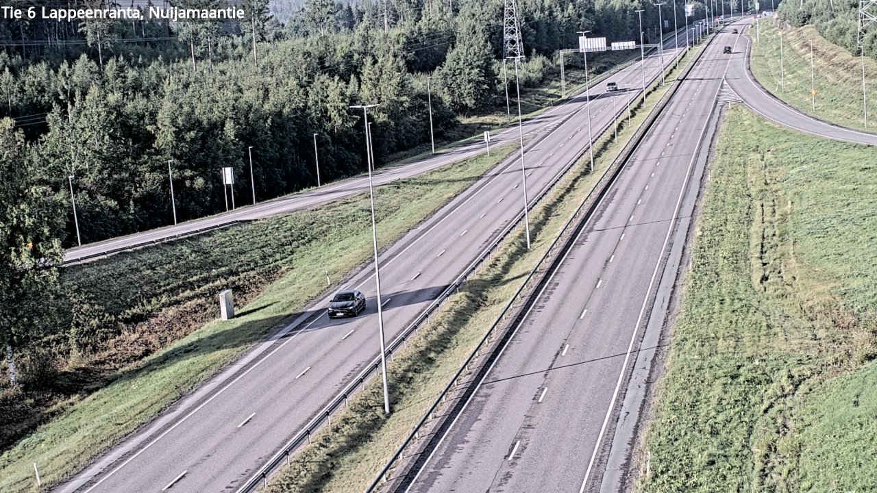 Weather Camera Image Road 6 Lappeenranta, Nuijamaantie, Lappeenranta, Etelä-Karjala