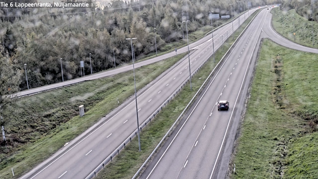 Weather Camera Image Road 6 Lappeenranta, Nuijamaantie, Lappeenranta, Etelä-Karjala