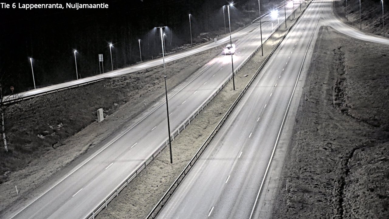 Weather Camera Image Road 6 Lappeenranta, Nuijamaantie, Lappeenranta, Etelä-Karjala