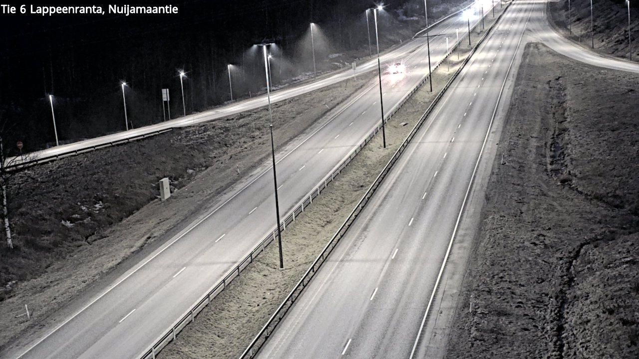 Weather Camera Image Road 6 Lappeenranta, Nuijamaantie, Lappeenranta, Etelä-Karjala