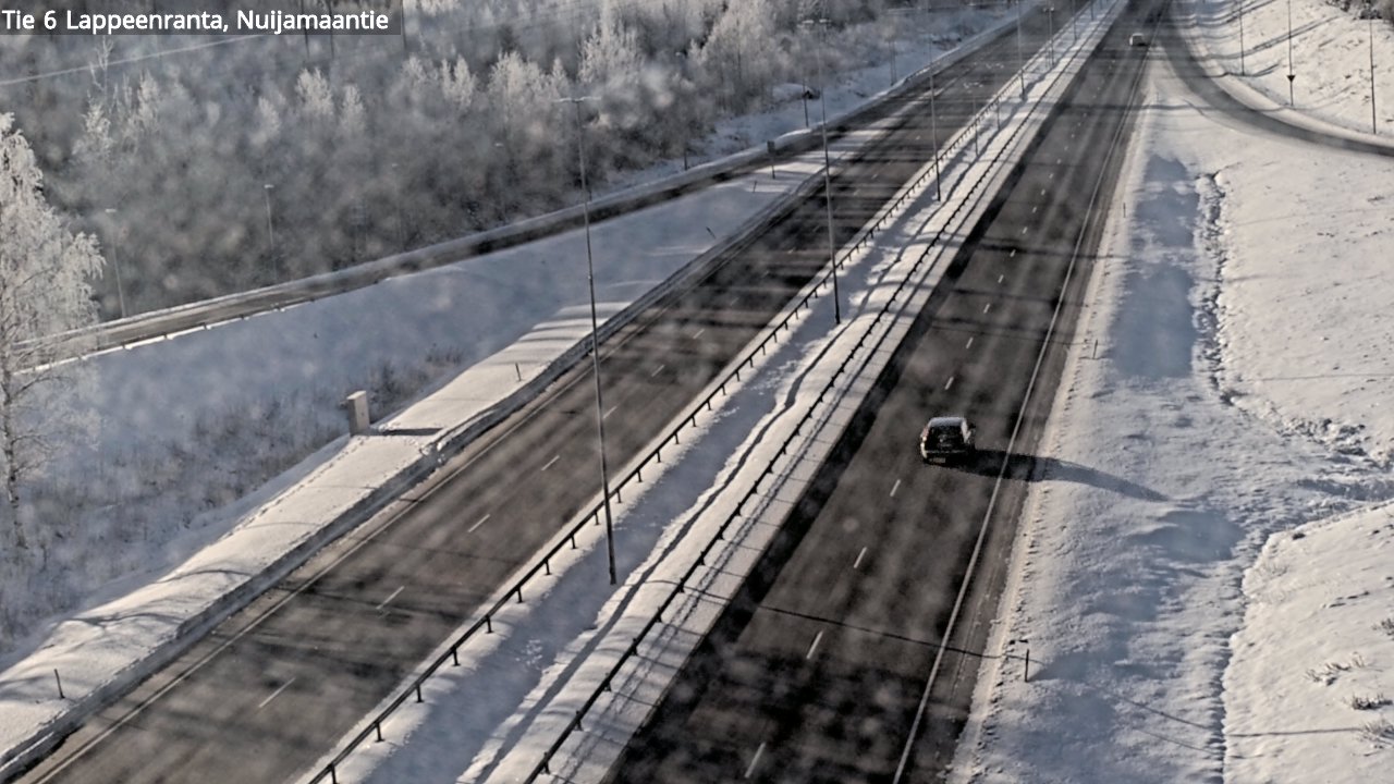Weather Camera Image Road 6 Lappeenranta, Nuijamaantie, Lappeenranta, Etelä-Karjala