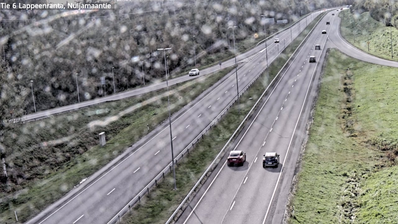 Weather Camera Image Road 6 Lappeenranta, Nuijamaantie, Lappeenranta, Etelä-Karjala