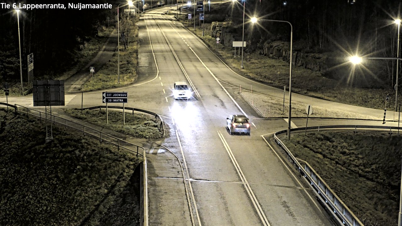 Weather Camera Image Väg 6 Villmanstrand, Nuijamaantie, Lappeenranta, Etelä-Karjala