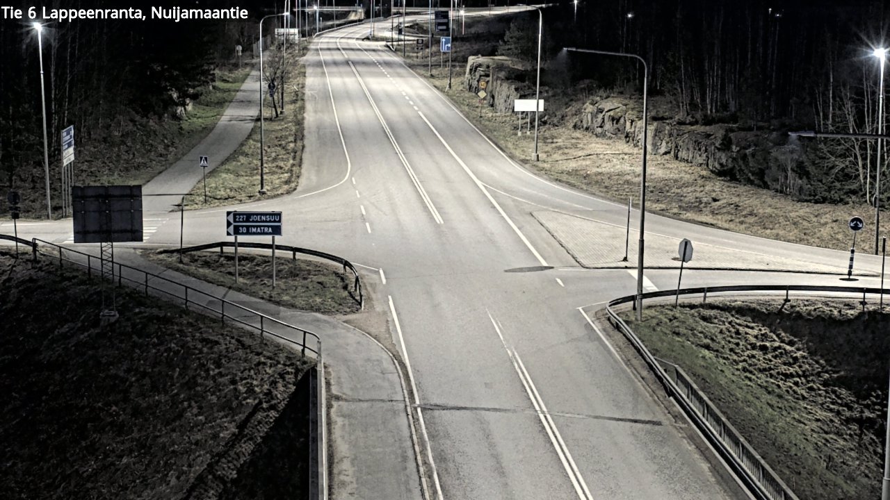 Weather Camera Image Road 6 Lappeenranta, Nuijamaantie, Lappeenranta, Etelä-Karjala