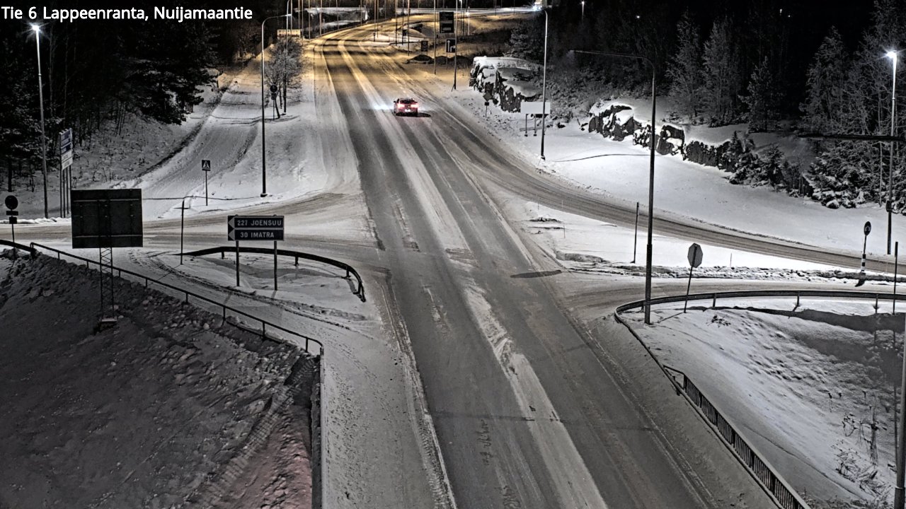 Weather Camera Image Väg 6 Villmanstrand, Nuijamaantie, Lappeenranta, Etelä-Karjala