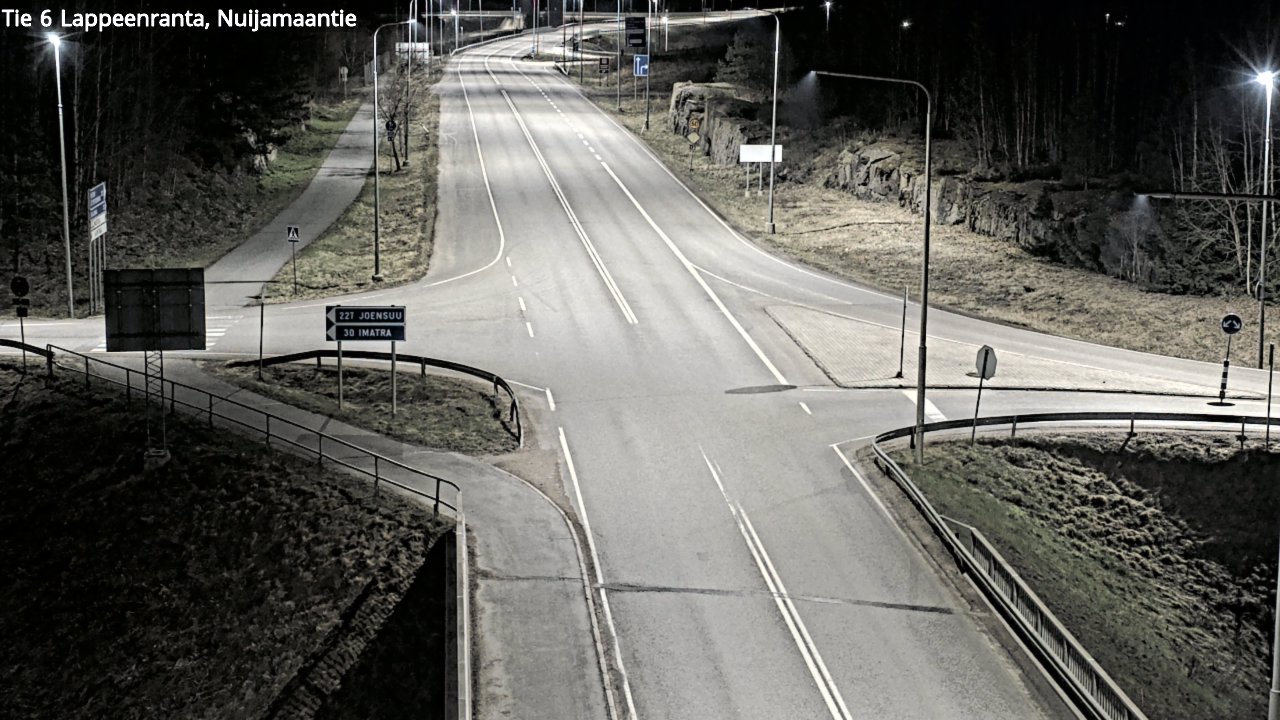 Weather Camera Image Road 6 Lappeenranta, Nuijamaantie, Lappeenranta, Etelä-Karjala