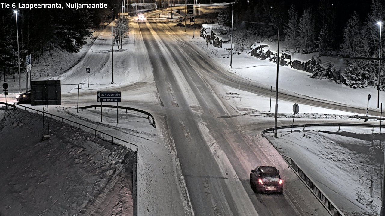 Weather Camera Image Väg 6 Villmanstrand, Nuijamaantie, Lappeenranta, Etelä-Karjala