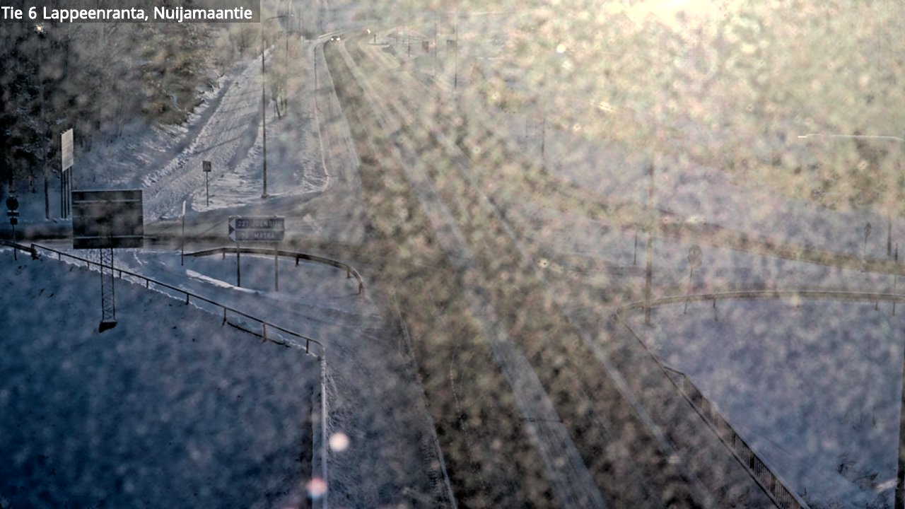 Weather Camera Image Road 6 Lappeenranta, Nuijamaantie, Lappeenranta, Etelä-Karjala