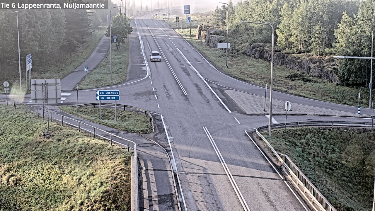 Weather Camera Image Road 6 Lappeenranta, Nuijamaantie, Lappeenranta, Etelä-Karjala